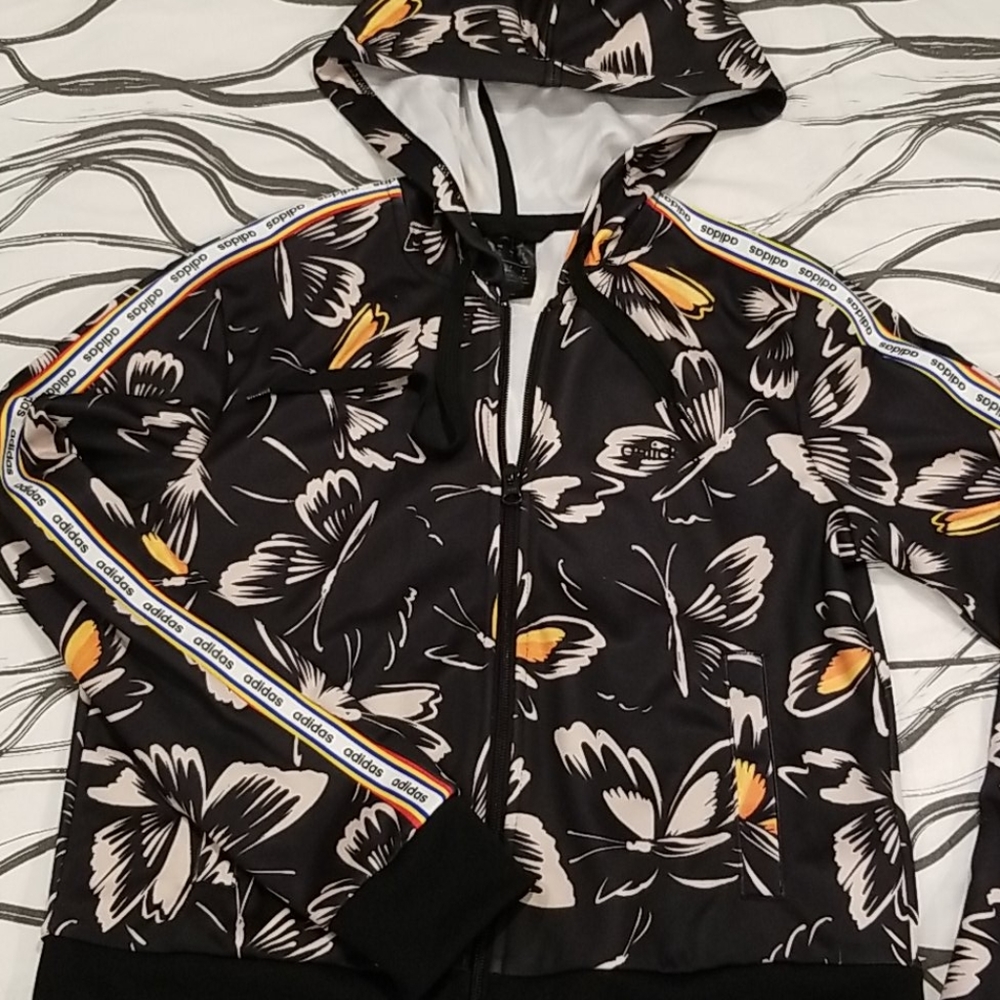 Adidas womens sweatshirt jacket size s